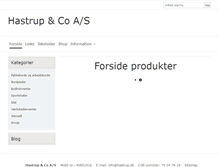Tablet Screenshot of hastrup.dk